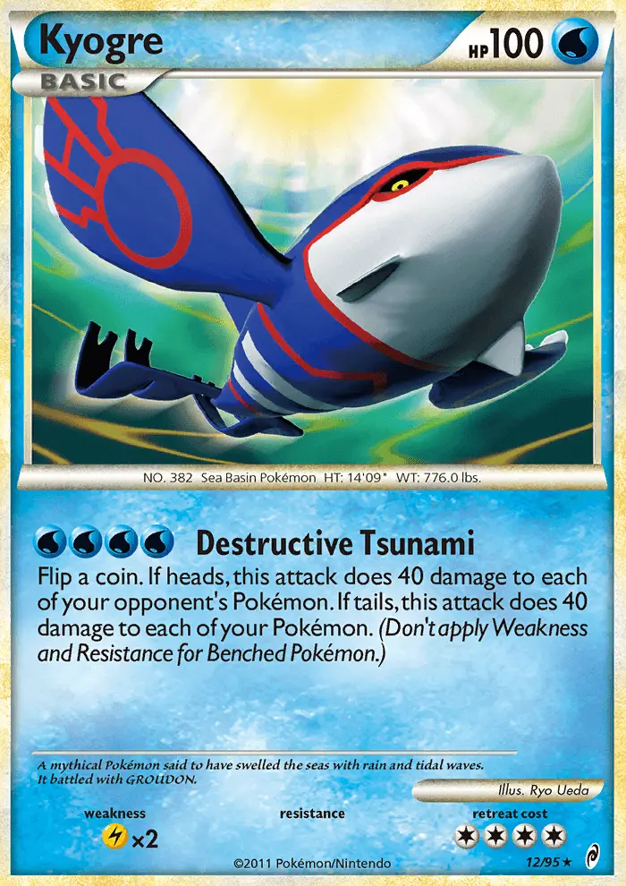 Kyogre — carte 12 de l’extension L'appel des Légendes
