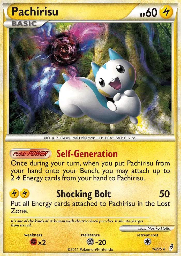 Pachirisu — carte 18 de l’extension L'appel des Légendes