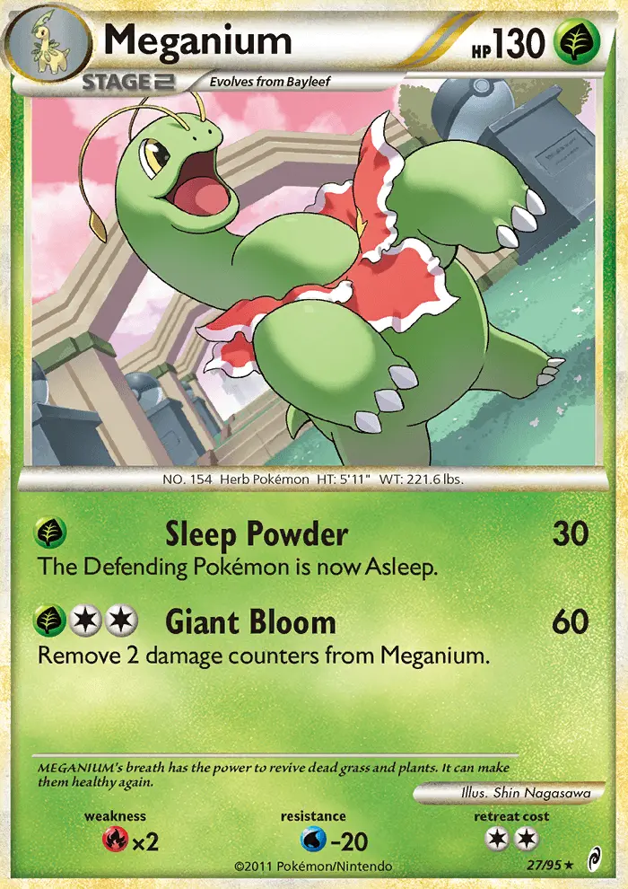 Meganium — carte 27 de l’extension L'appel des Légendes