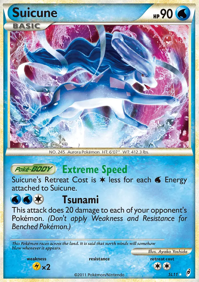 Suicune — carte SL11 de l’extension L'appel des Légendes