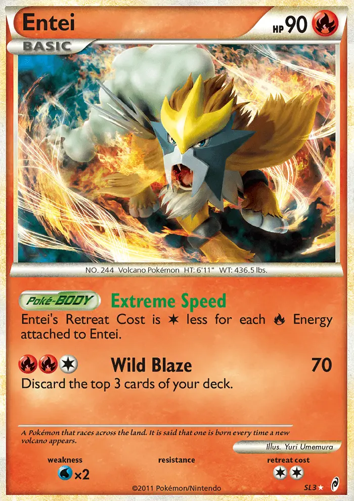 Entei — carte SL3 de l’extension L'appel des Légendes