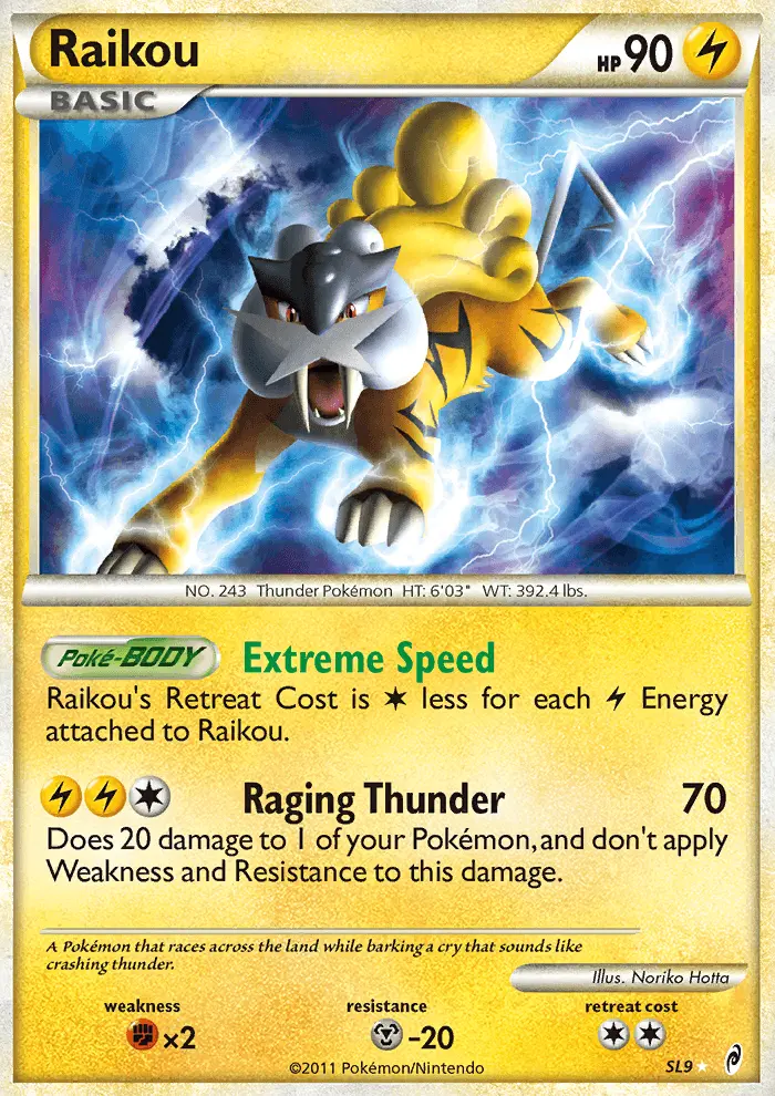 Raikou — carte SL9 de l’extension L'appel des Légendes