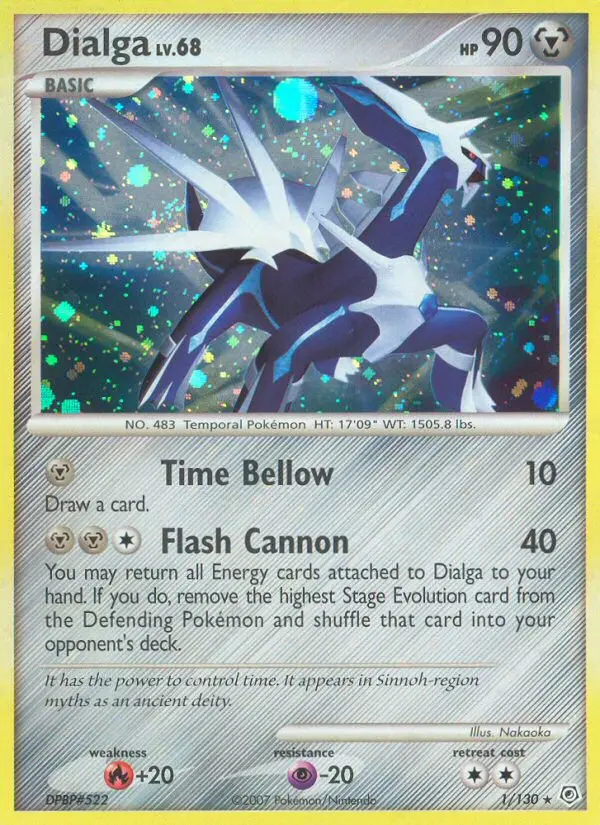 Dialga — carte 1 de l’extension Diamant & Perle