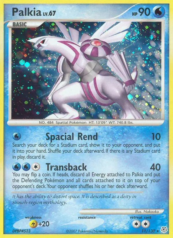 Palkia — carte 11 de l’extension Diamant & Perle