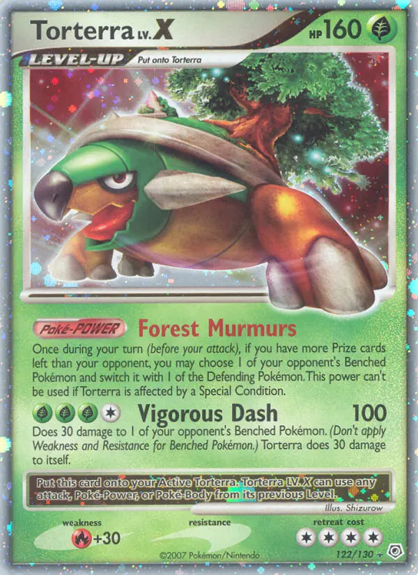 Torterra — carte 122 de l’extension Diamant & Perle