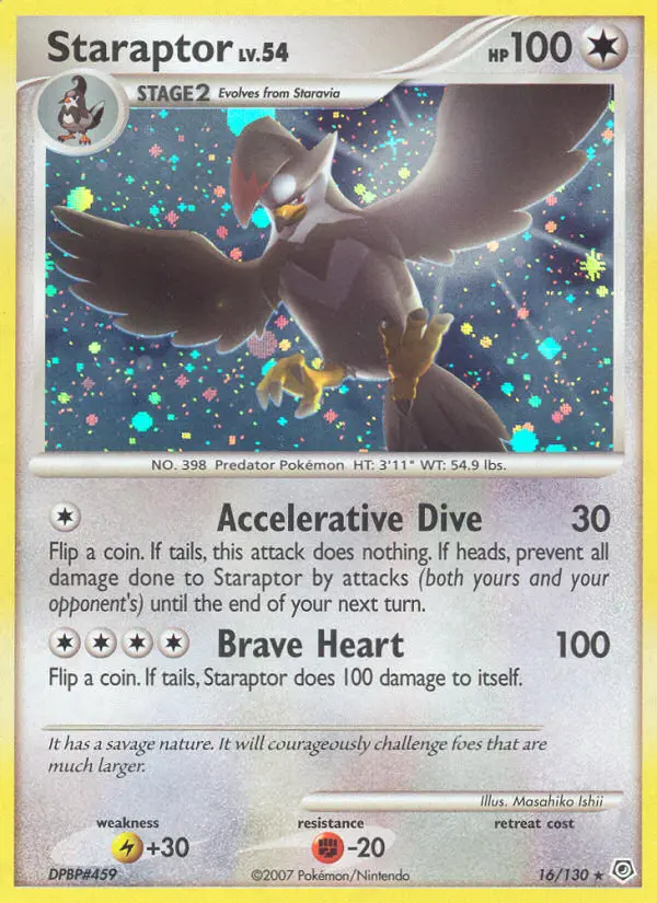 Etouraptor — carte 16 de l’extension Diamant & Perle