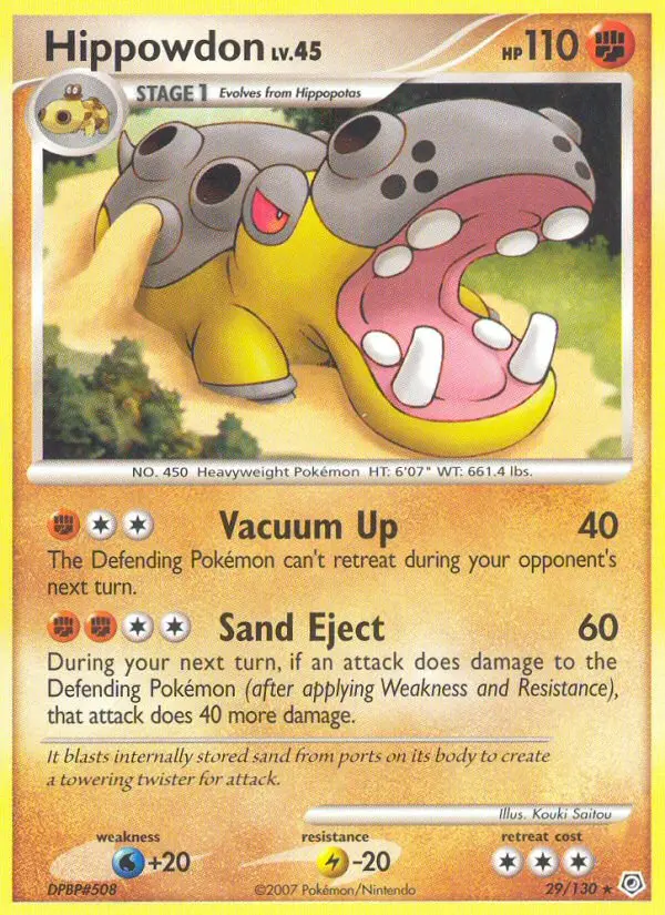 Hippodocus — carte 29 de l’extension Diamant & Perle