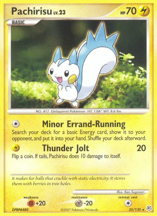 Pachirisu — carte 35 de l’extension Diamant & Perle