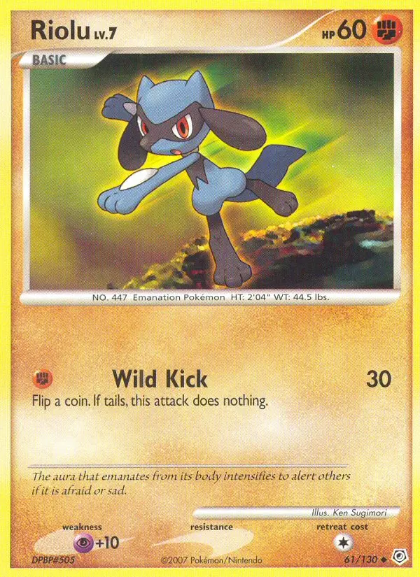 Riolu — carte 61 de l’extension Diamant & Perle