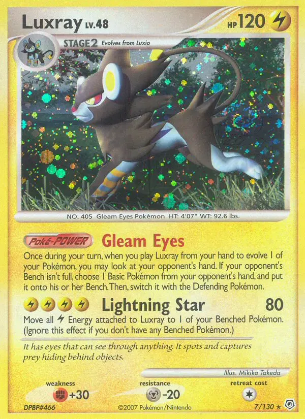 Luxray — carte 7 de l’extension Diamant & Perle