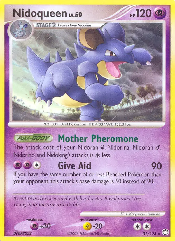 Nidoqueen — carte 31 de l’extension Trésors Mystérieux