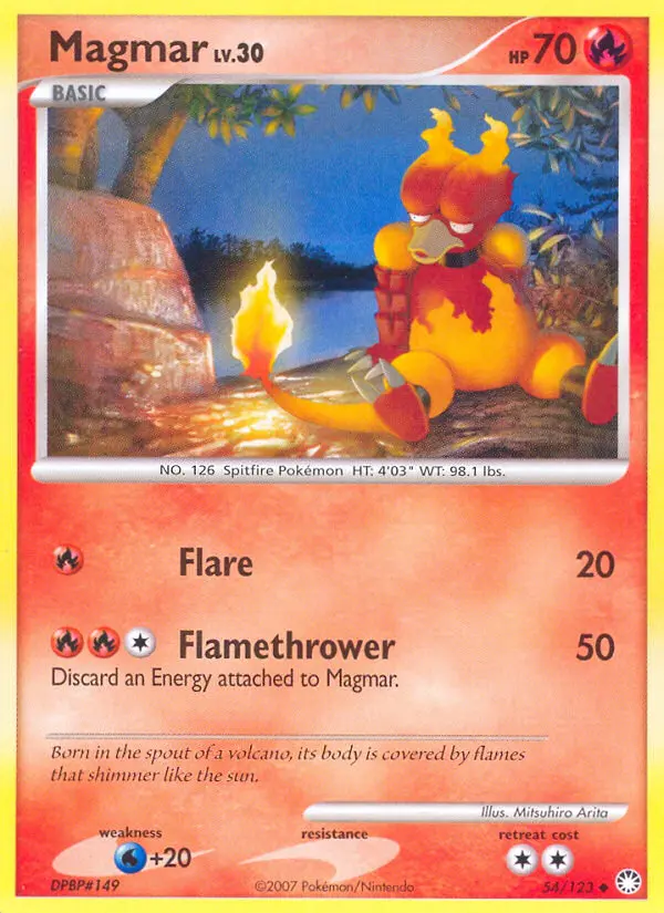Magmar — carte 54 de l’extension Trésors Mystérieux