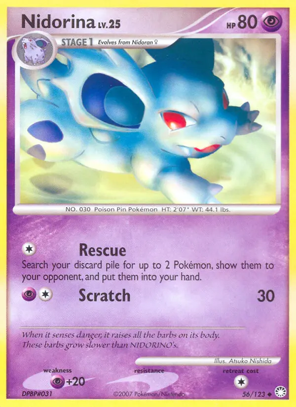 Nidorina — carte 56 de l’extension Trésors Mystérieux