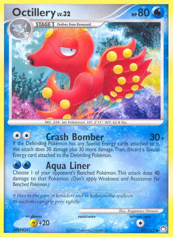 Octillery — carte 57 de l’extension Trésors Mystérieux