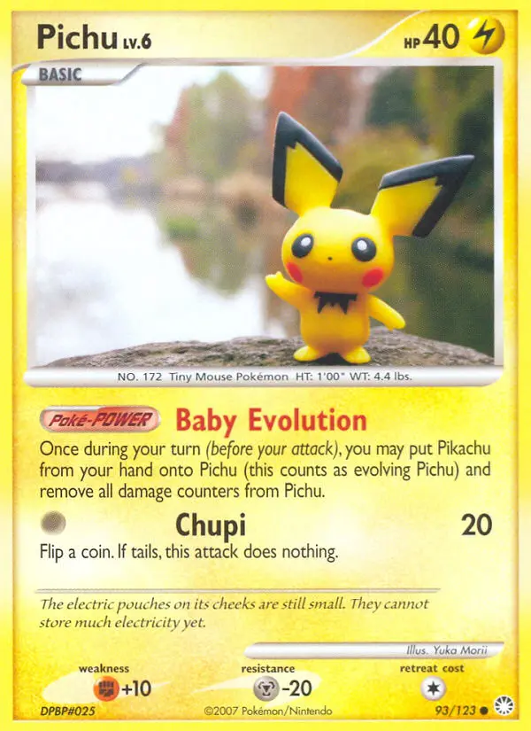 Pichu — carte 93 de l’extension Trésors Mystérieux