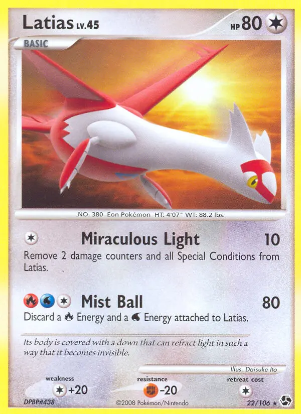 Latias — carte 22 de l’extension Duels au Sommets