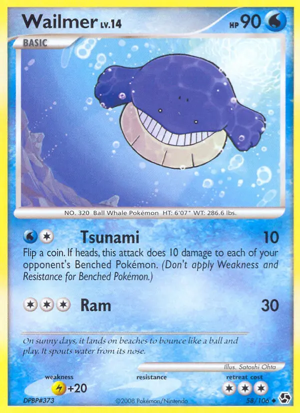 Wailmer — carte 58 de l’extension Duels au Sommets