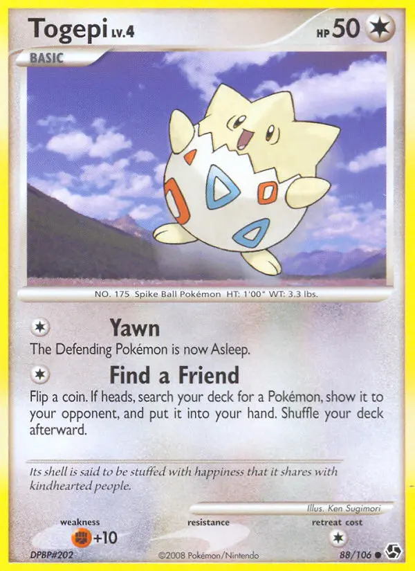 Togepi — carte 88 de l’extension Duels au Sommets