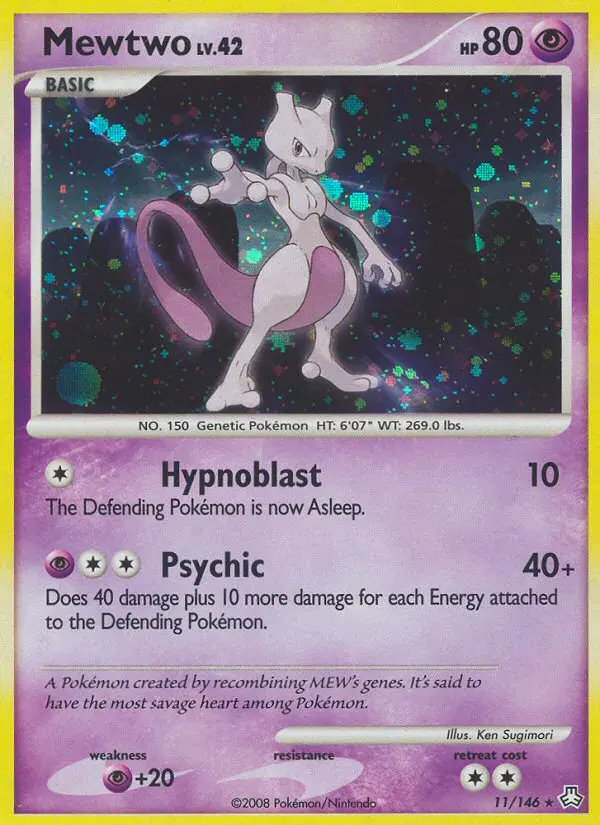 Mewtwo — carte 11 de l’extension Éveil des Légendes