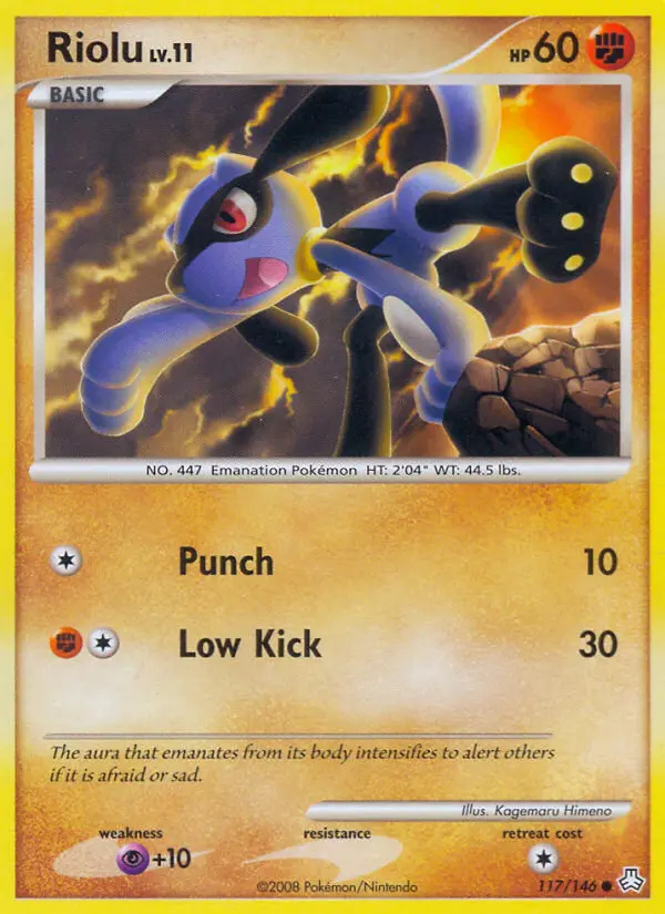Riolu — carte 117 de l’extension Éveil des Légendes