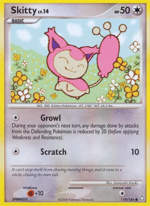 Skitty — carte 119 de l’extension Éveil des Légendes