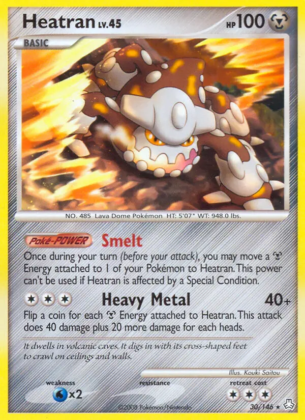 Heatran — carte 30 de l’extension Éveil des Légendes