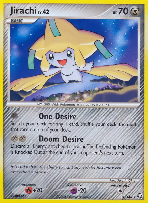 Jirachi — carte 31 de l’extension Éveil des Légendes