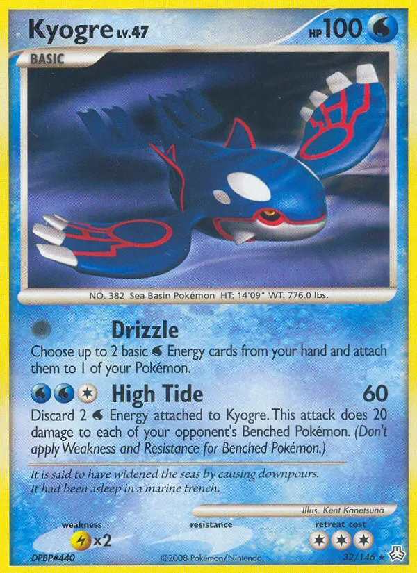 Kyogre — carte 32 de l’extension Éveil des Légendes