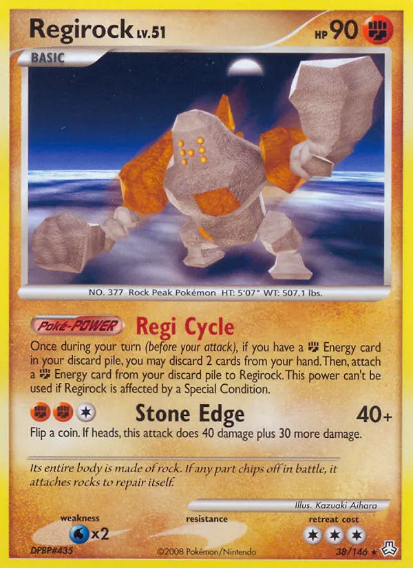 Regirock — carte 38 de l’extension Éveil des Légendes