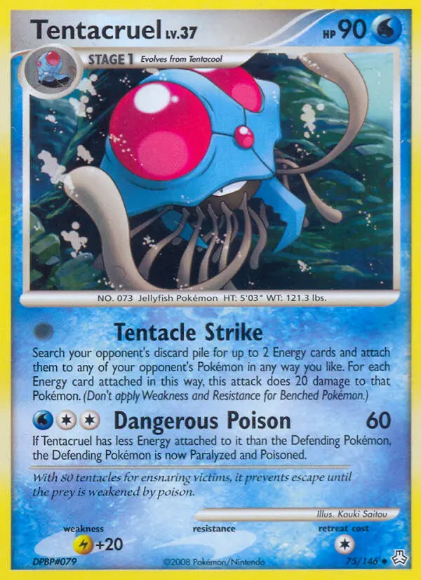 Tentacruel — carte 75 de l’extension Éveil des Légendes