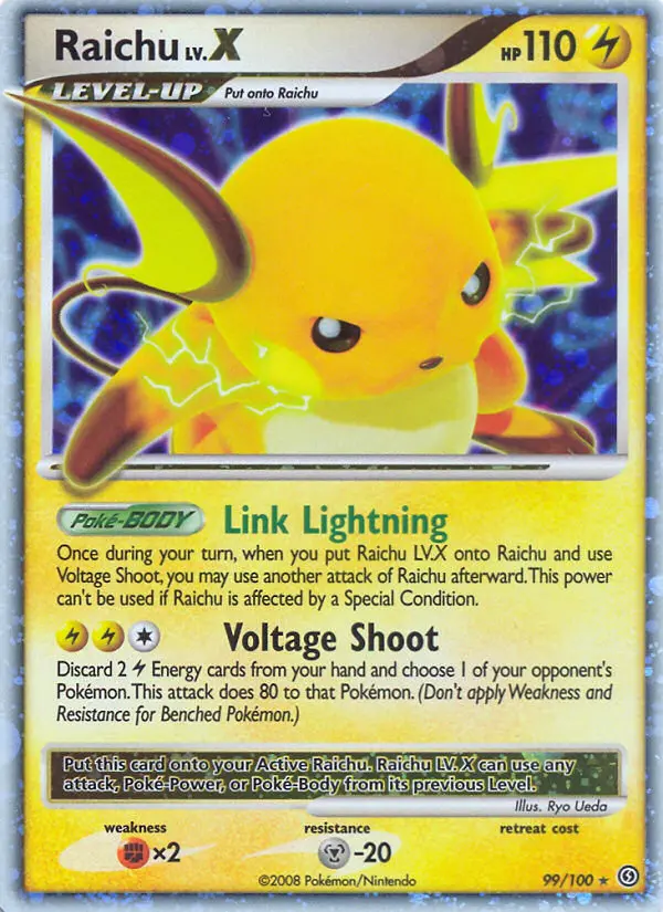 Raichu — carte 99 de l’extension Tempête