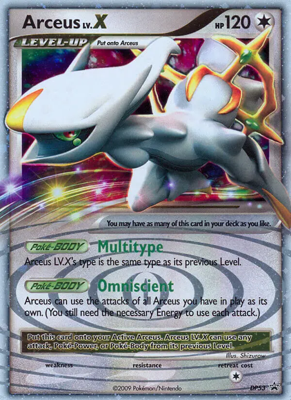 Arceus — carte DP53 de l’extension Promo DP