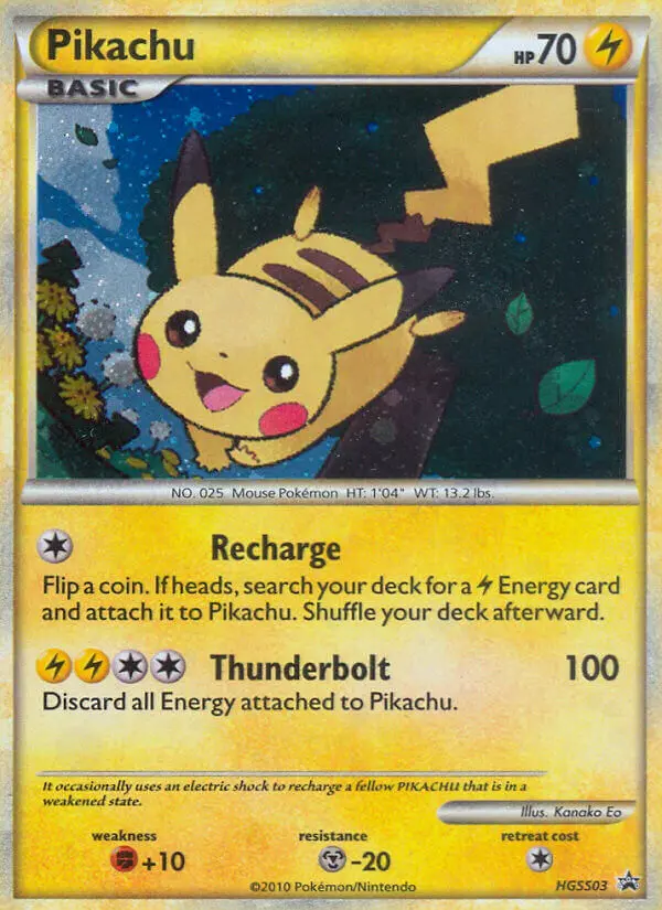 Pikachu — carte HGSS03 de l’extension Promo HGSS