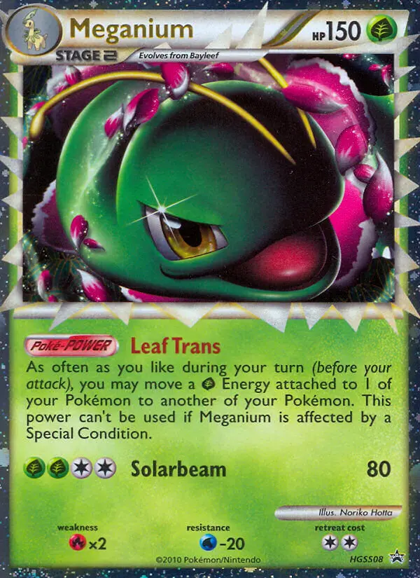 Meganium — carte HGSS08 de l’extension Promo HGSS