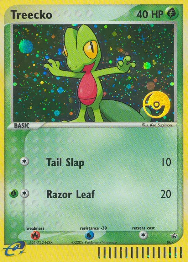 Treecko — carte 7 de l’extension Promo Nintendo