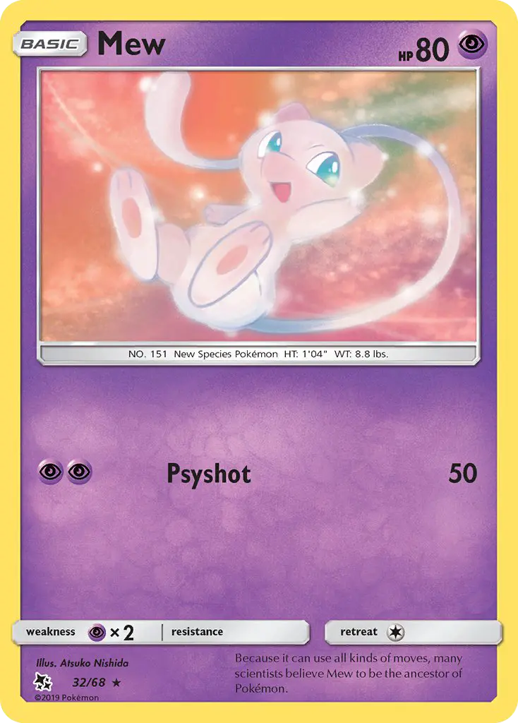 Mew — carte 32 de l’extension Destinées Occultes