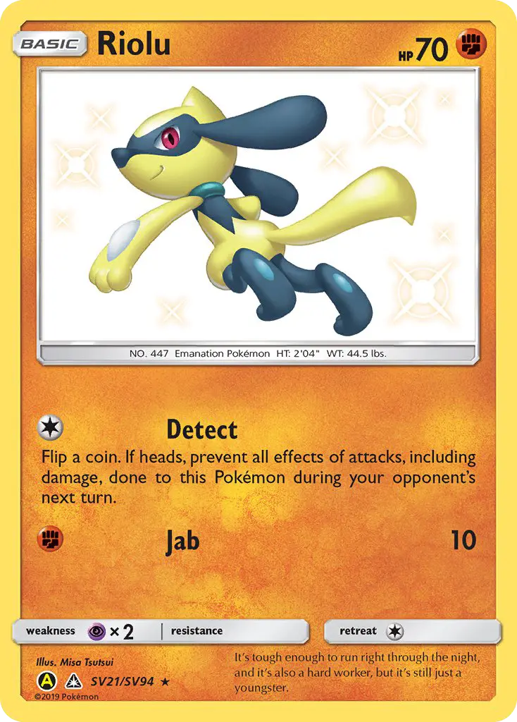 Riolu — carte SV21 de l’extension Destinées Occultes Coffre Étincelant