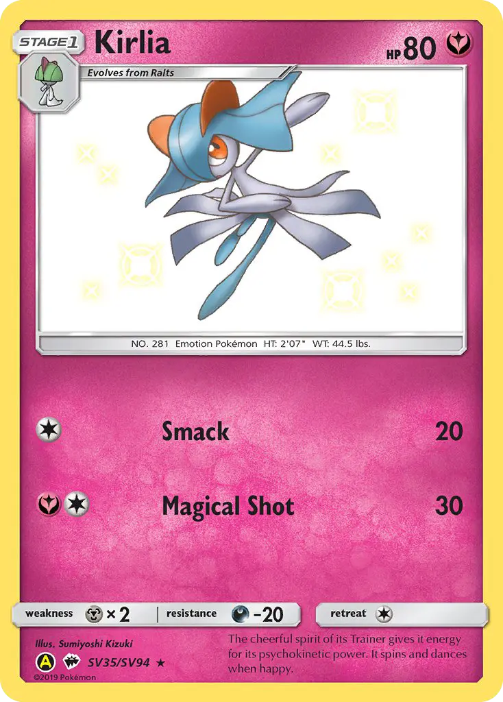 Kirlia — carte SV35 de l’extension Destinées Occultes Coffre Étincelant