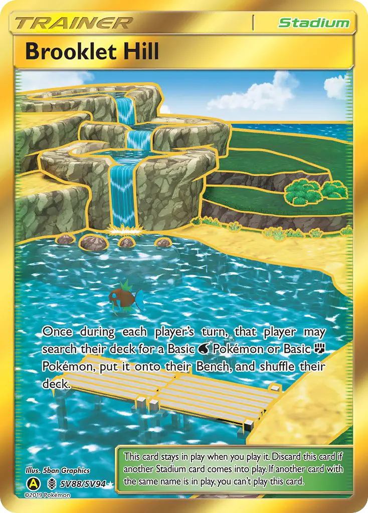 Colline Clapotis — carte SV88 de l’extension Destinées Occultes Coffre Étincelant