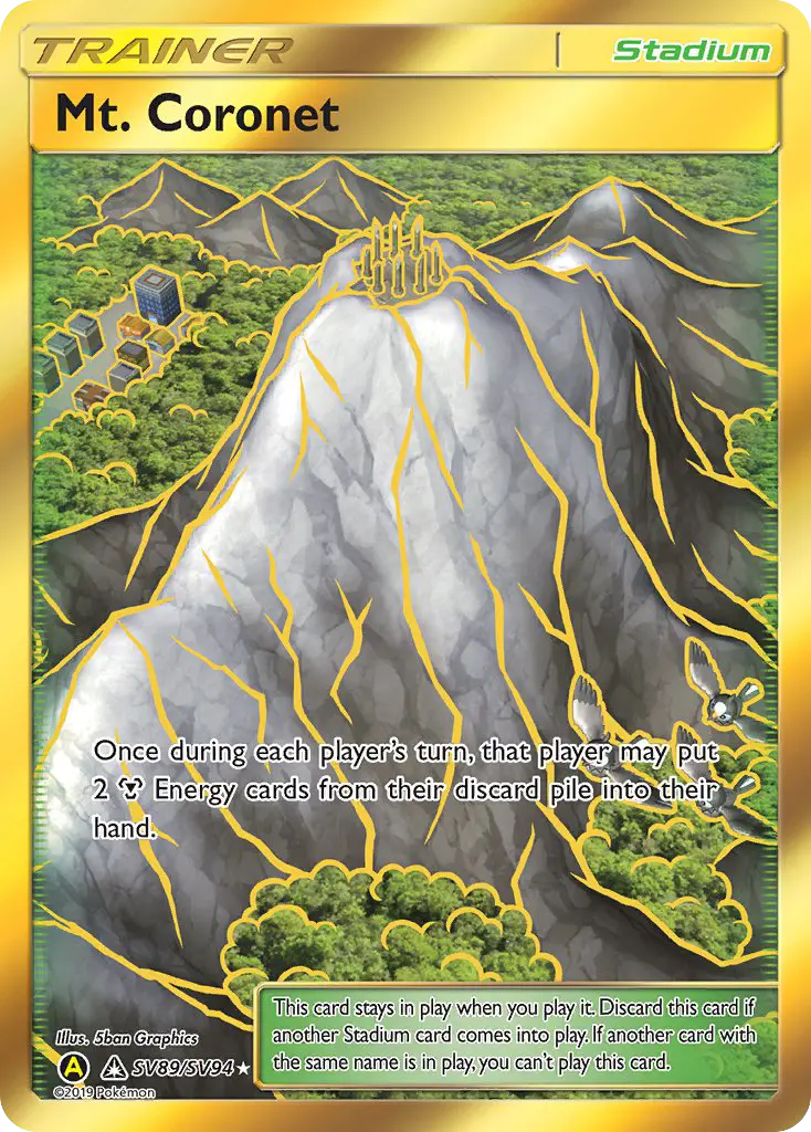Mont Couronné — carte SV89 de l’extension Destinées Occultes Coffre Étincelant