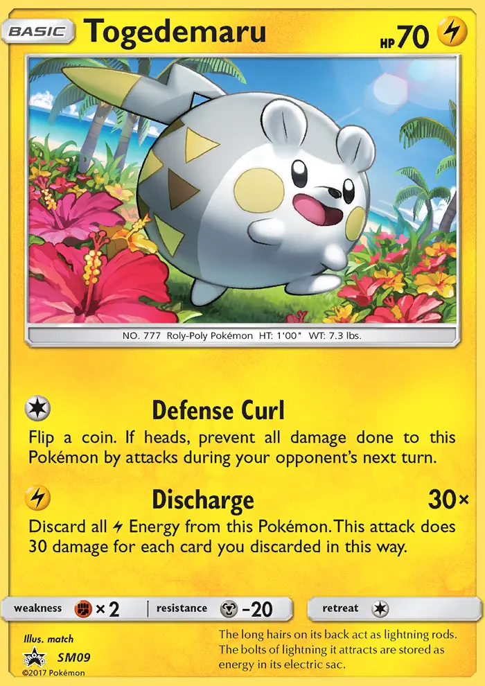 Togedemaru — carte SM09 de l’extension Promo SM