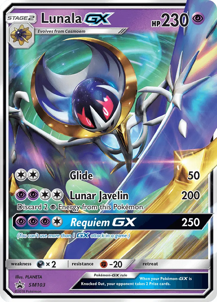Lunala GX — carte SM103 de l’extension Promo SM