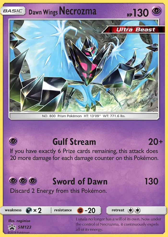 Necrozma Ailes de l’Aurore — carte SM123 de l’extension Promo SM