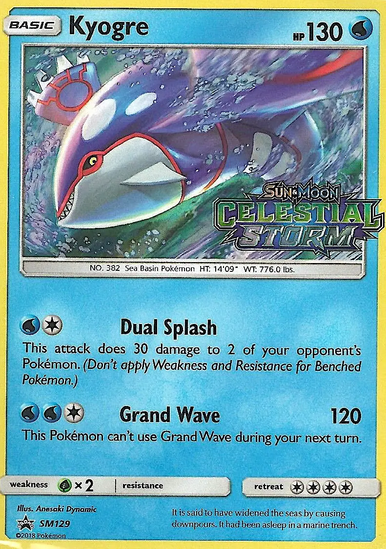 Kyogre — carte SM129 de l’extension Promo SM