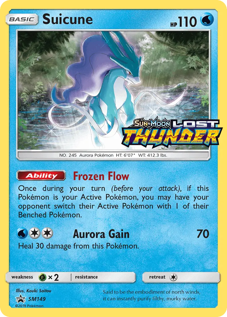 Suicune — carte SM149 de l’extension Promo SM