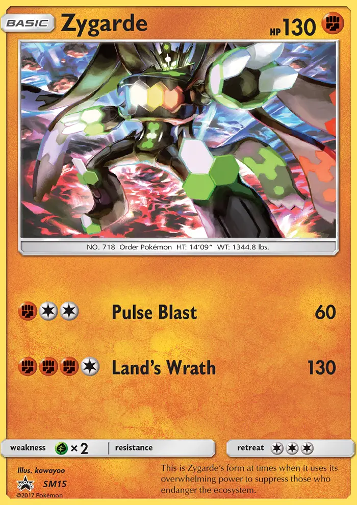 Zygarde — carte SM15 de l’extension Promo SM
