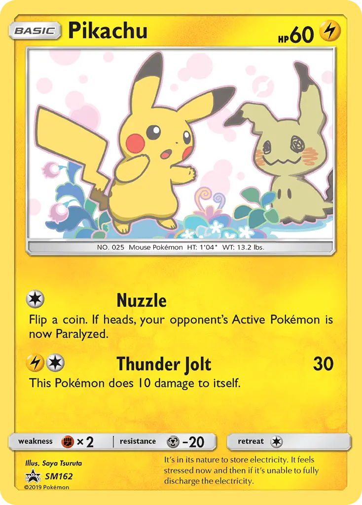 Pikachu — carte SM162 de l’extension Promo SM