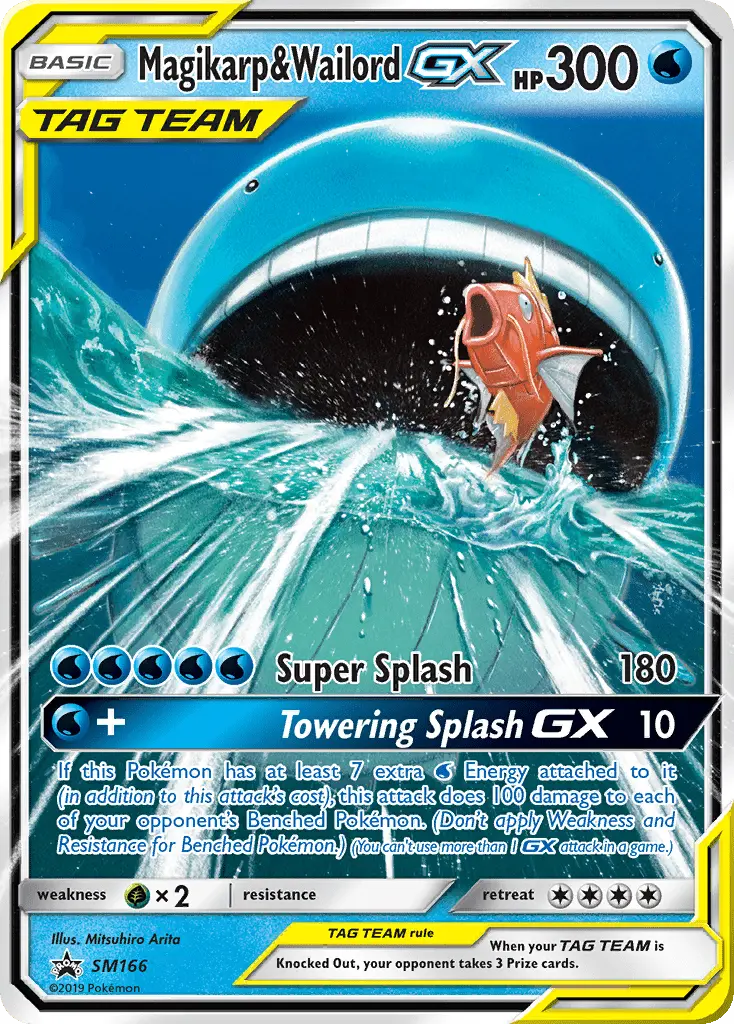 Magicarpe et Wailord GX — carte SM166 de l’extension Promo SM