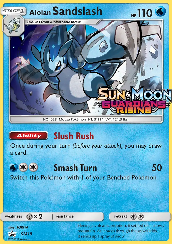 Sablaireau d’Alola — carte SM18 de l’extension Promo SM
