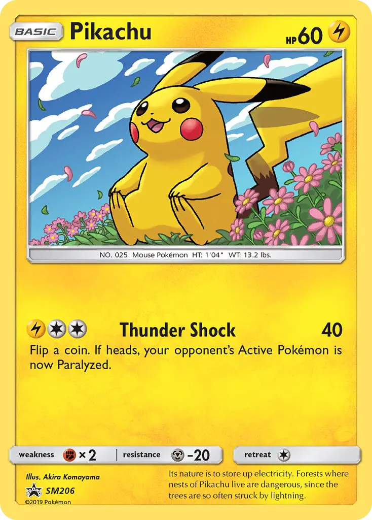Pikachu — carte SM206 de l’extension Promo SM